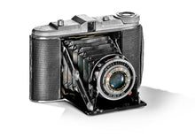 a fine art print of an Agfa Isolette retro camera on white