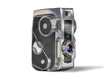  a fine art print of a Bencini Comet III retro camera on white