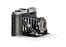  a fine art print of an Agfa Isolette retro camera on white